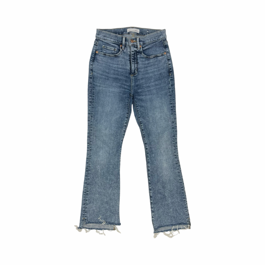 Jeans Flared By Loft In Blue Denim, Size:0