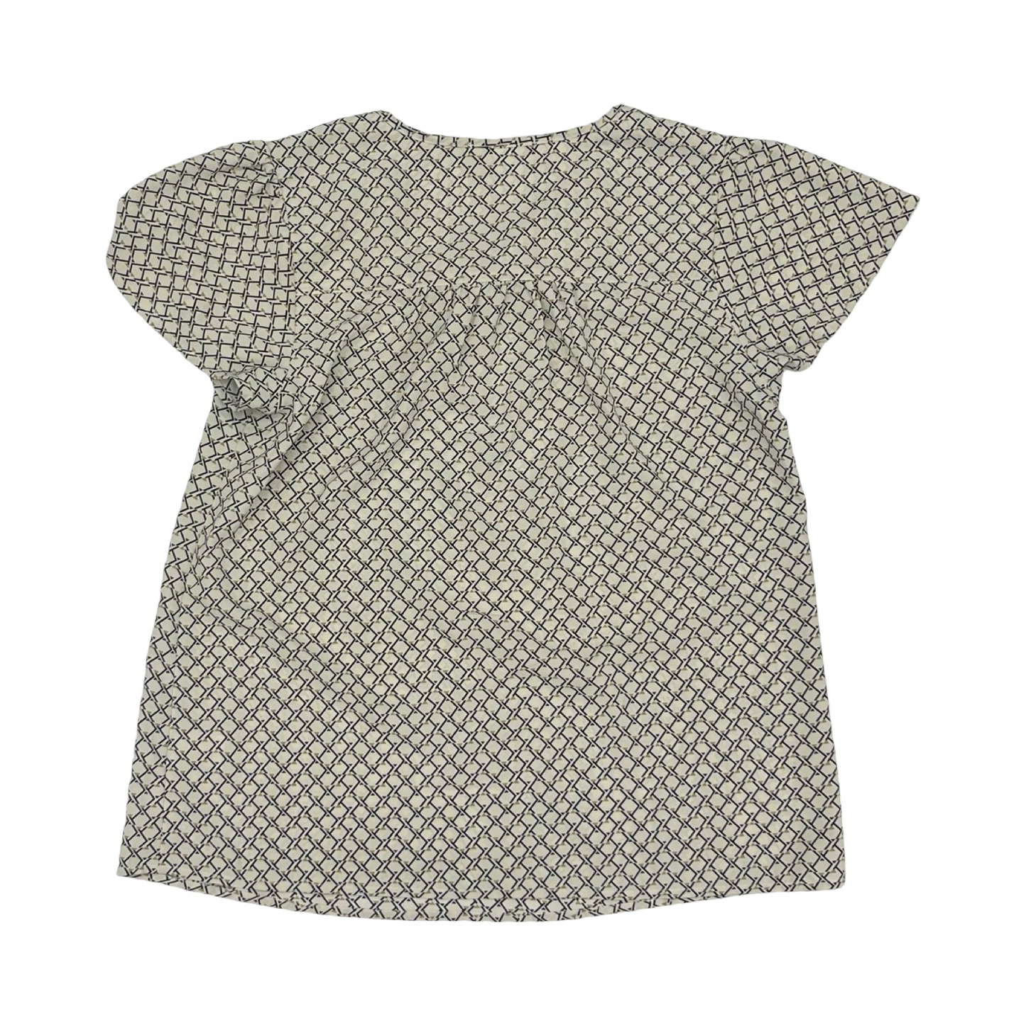 Blouse Ss By Clothes Mentor In Black & Cream, Size:M