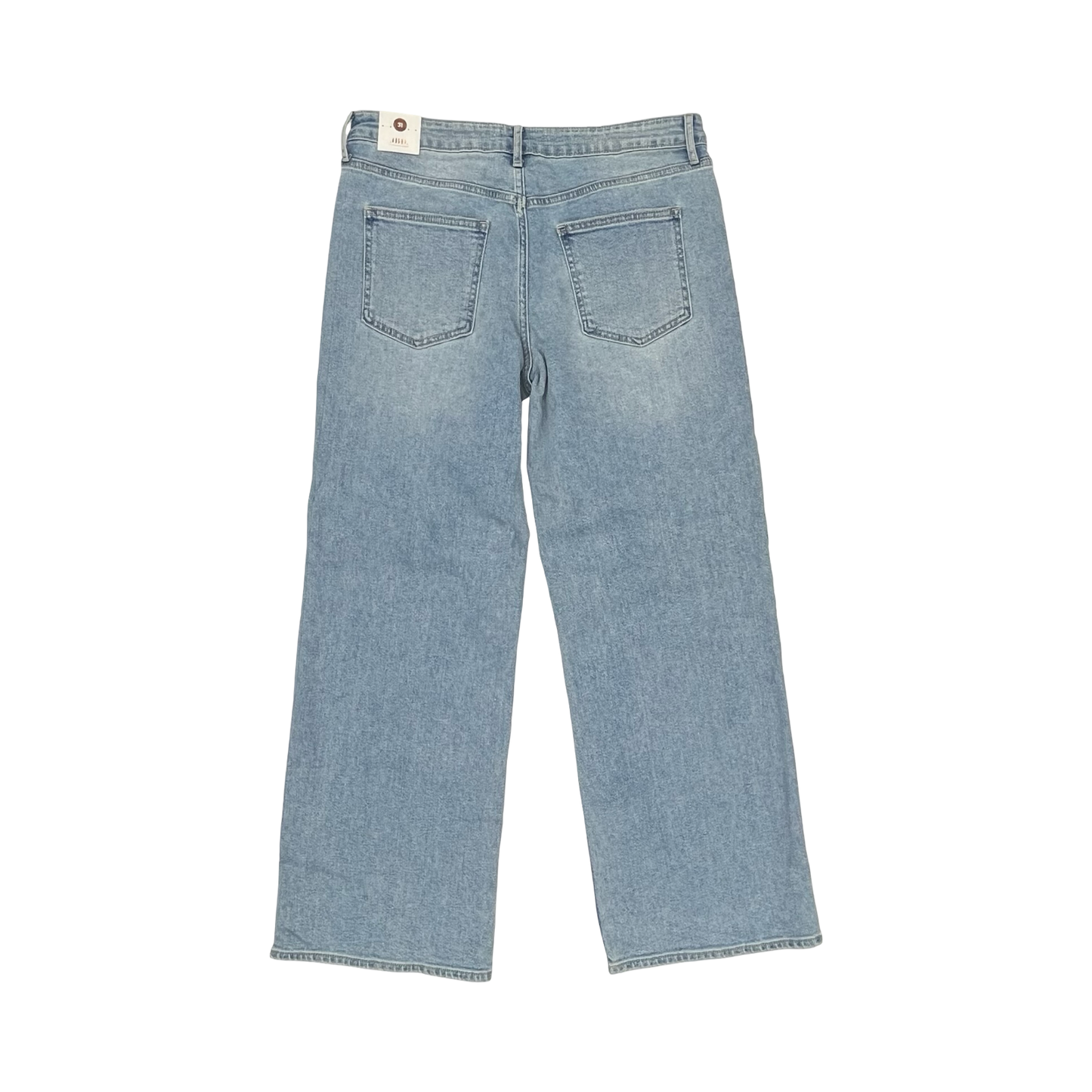 Jeans Straight By Just Black In Blue Denim, Size:12