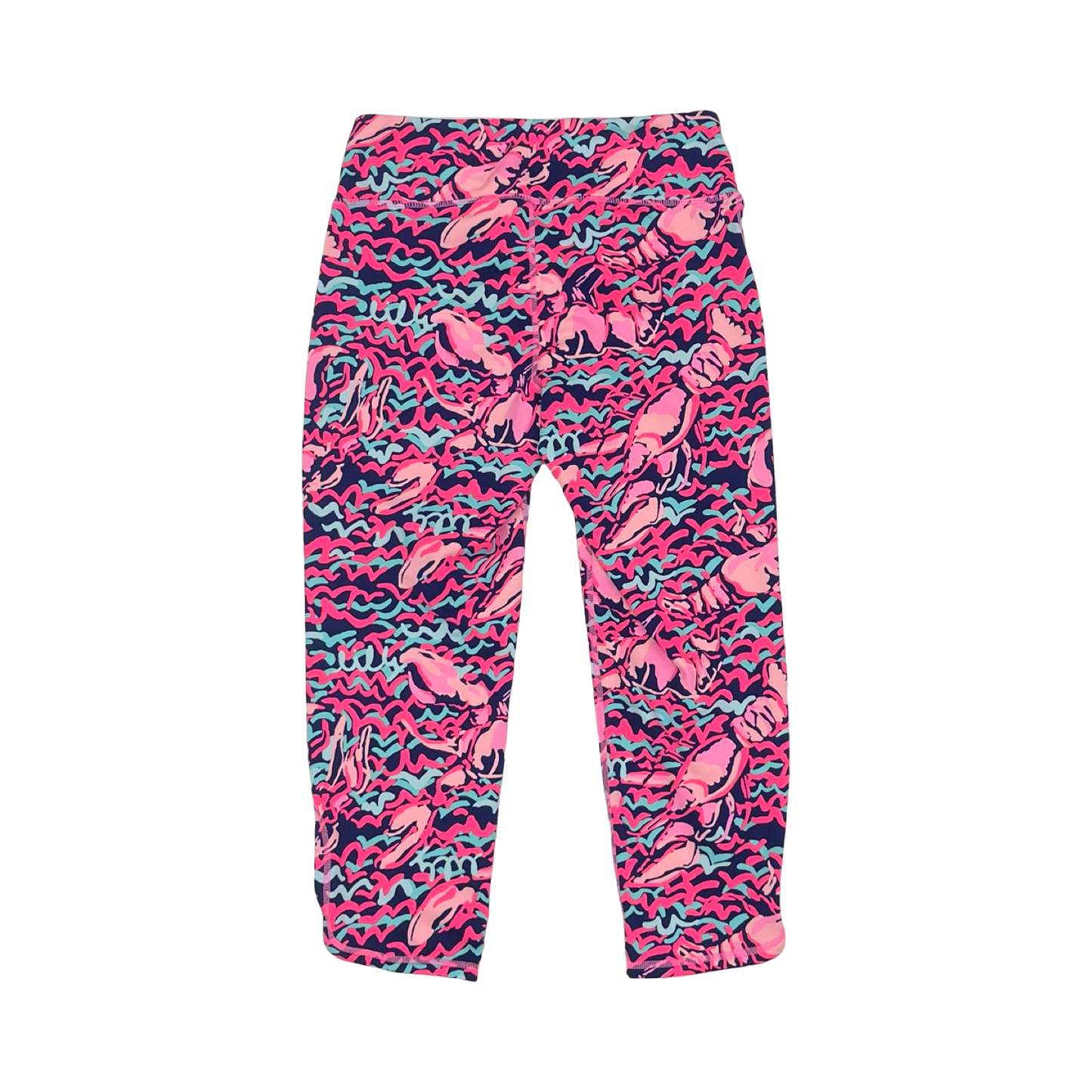 Pants Designer By Lilly Pulitzer In Blue & Pink, Size:M