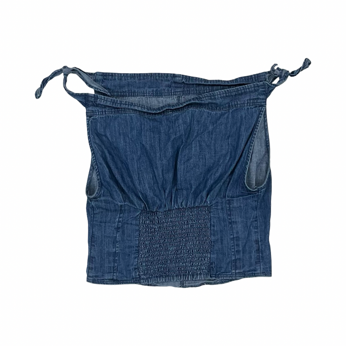 Top Sleeveless By Free People In Blue Denim, Size:S