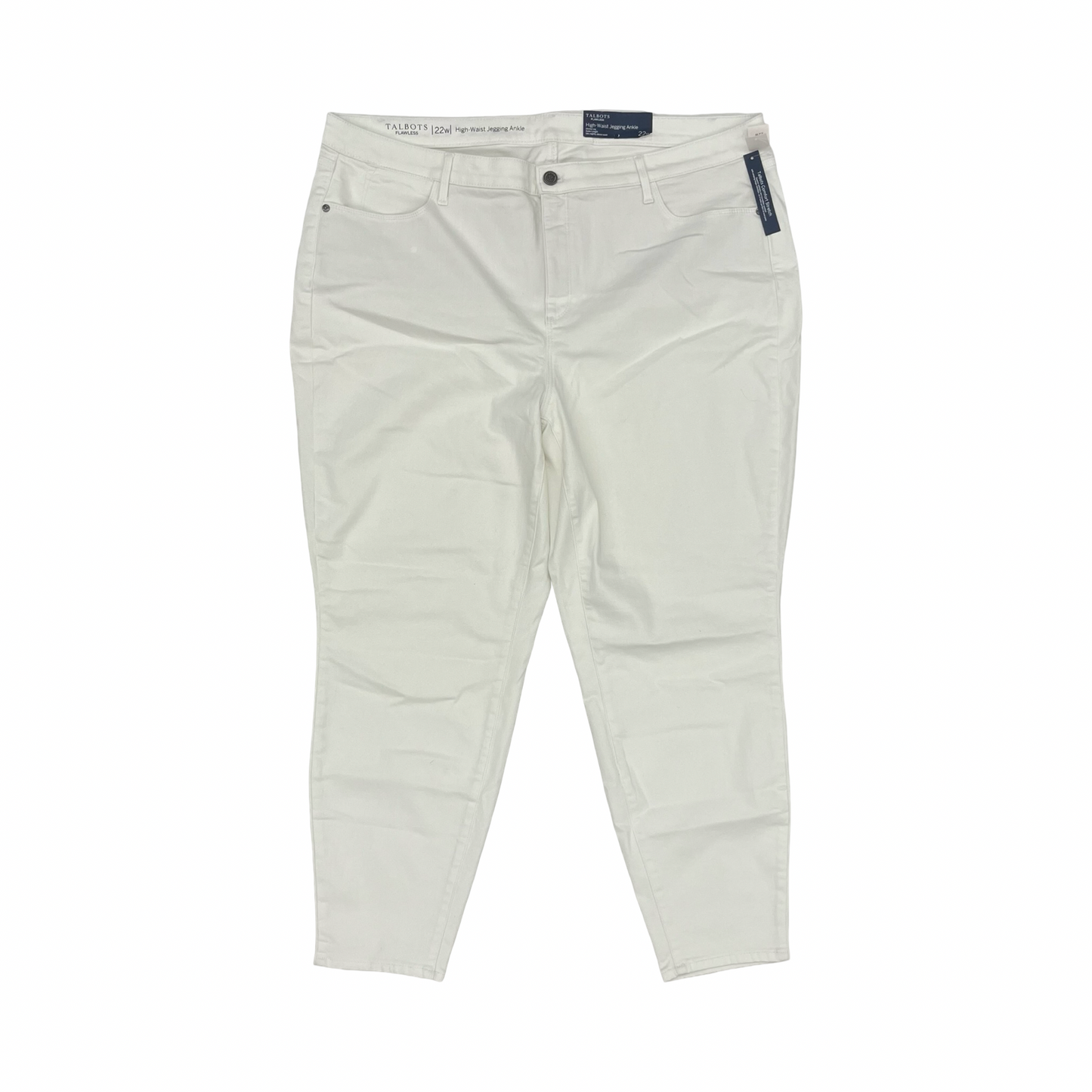 Jeans Jeggings By Talbots In White Denim, Size:22