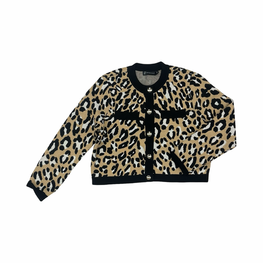 Sweater Cardigan By New York And Co In Brown, Size:L