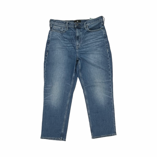 Jeans Straight By Banana Republic In Blue Denim, Size:14