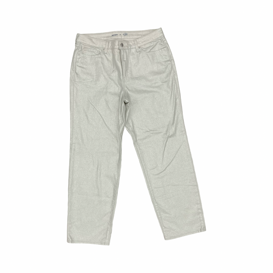 Jeans Straight By Old Navy In Silver, Size:14