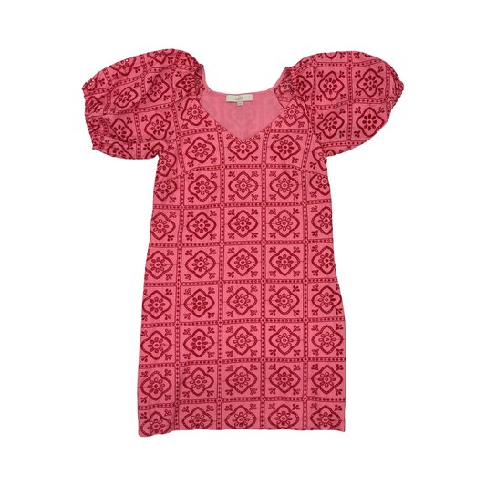 Dress Party Short By Loft In Pink & Red, Size:Xs