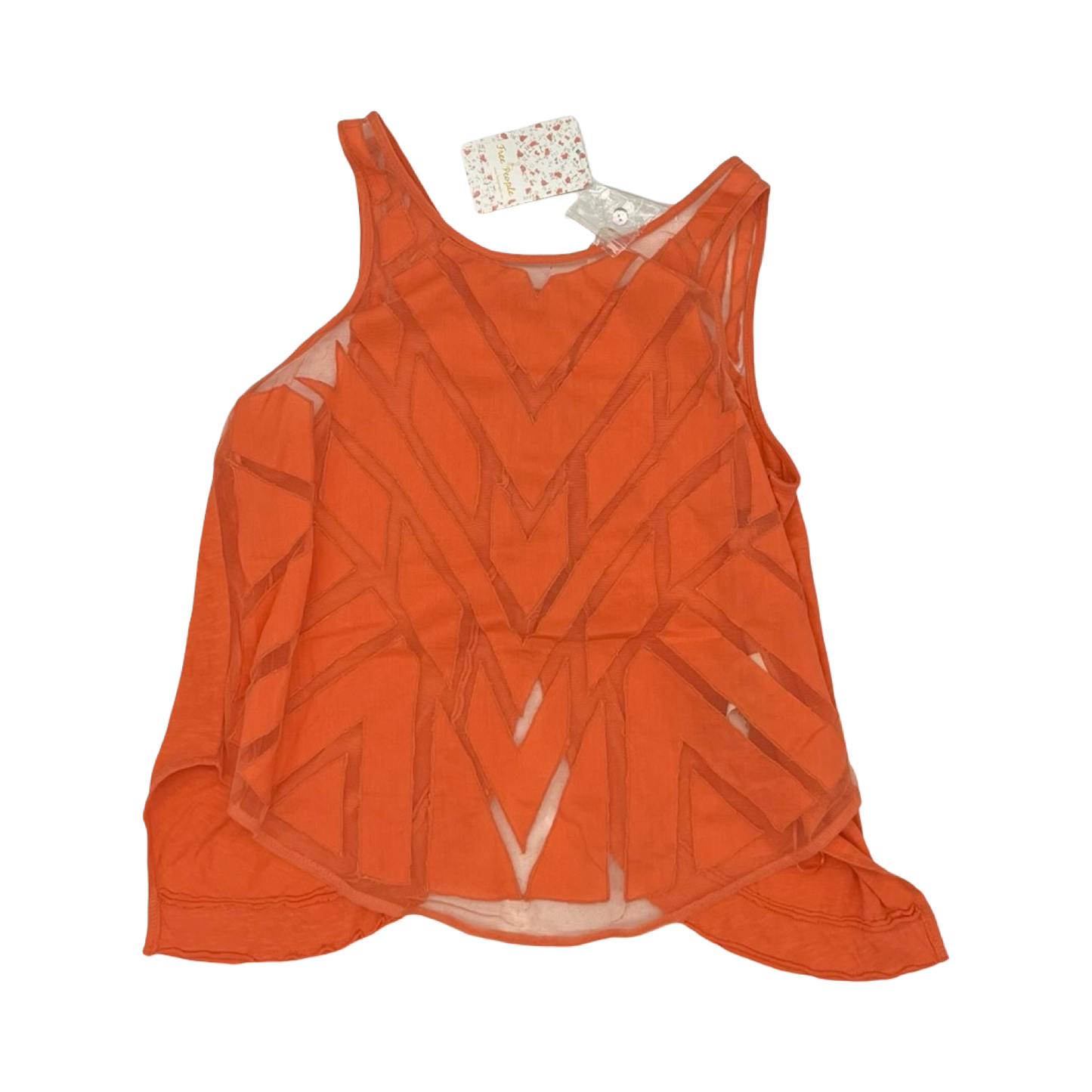 Blouse Sleeveless By Free People In Orange, Size:S