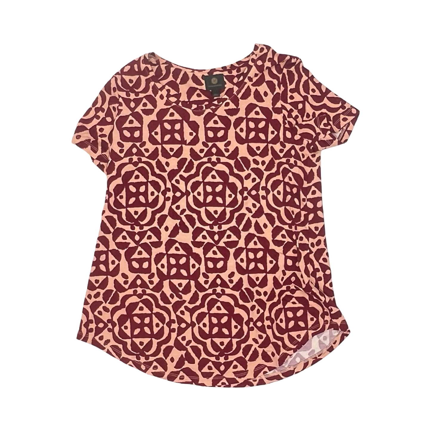 Top Ss By Jm Collections In Orange & Red, Size:S