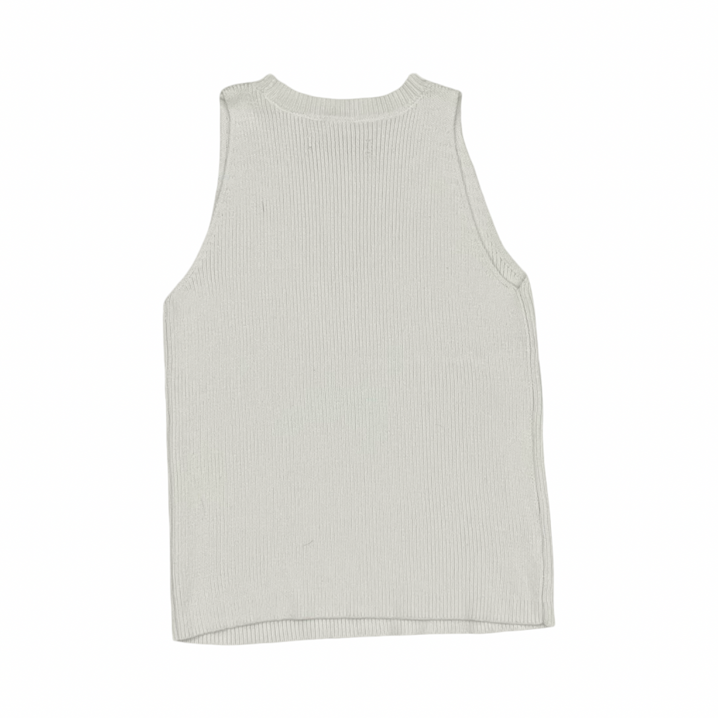 Vest Sweater By Loft In White, Size:M