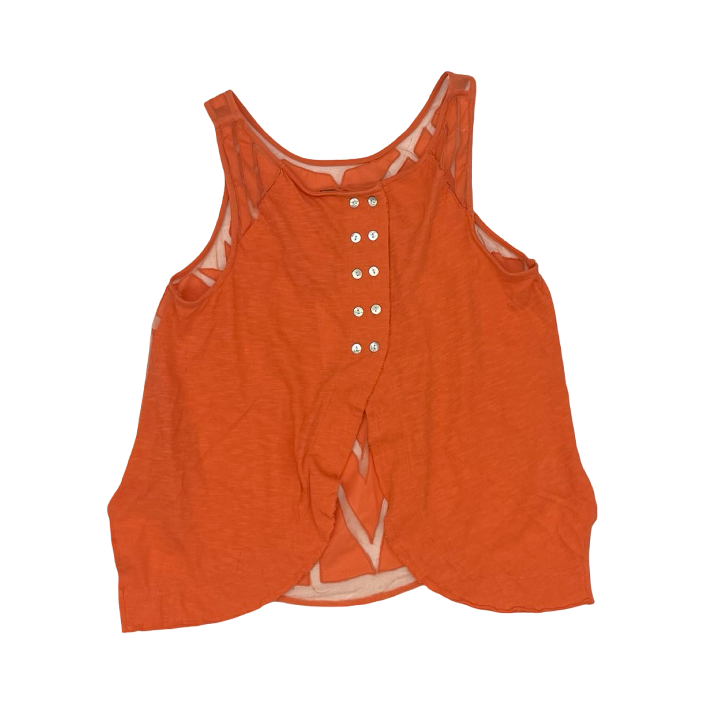 Blouse Sleeveless By Free People In Orange, Size:S