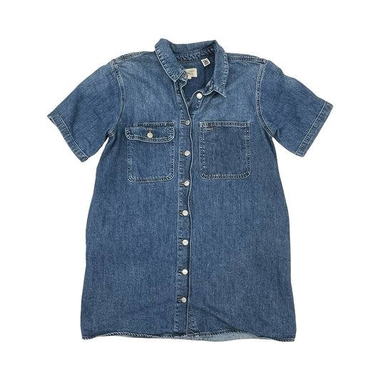 Dress Casual Short By Universal Thread In Blue Denim, Size:Xl