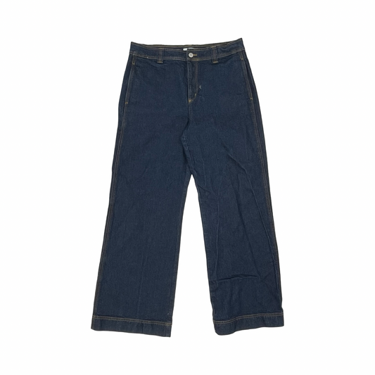 Jeans Wide Leg By Loft In Blue Denim, Size:8