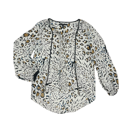 Blouse Ls By White House Black Market In Animal Print, Size:Xs