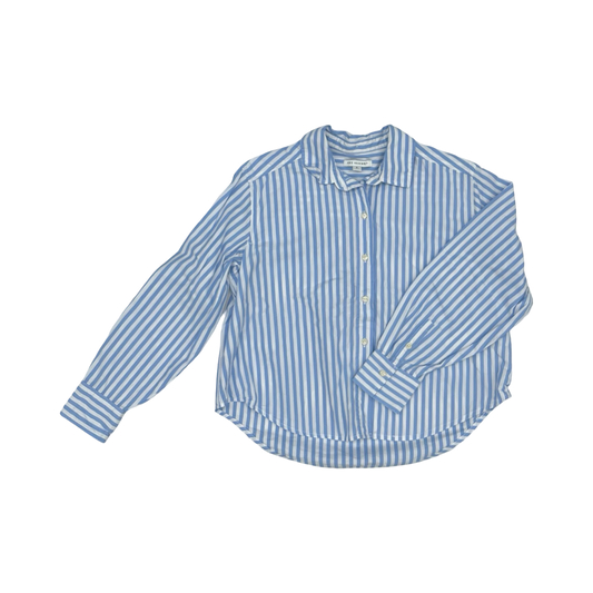 Top Ls By Free Assembly In Blue & White, Size:S