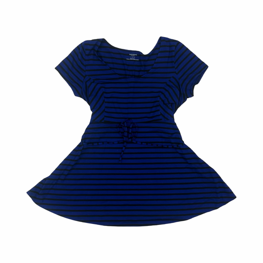 Mat Top Ss By Motherhood In Black & Blue, Size:L