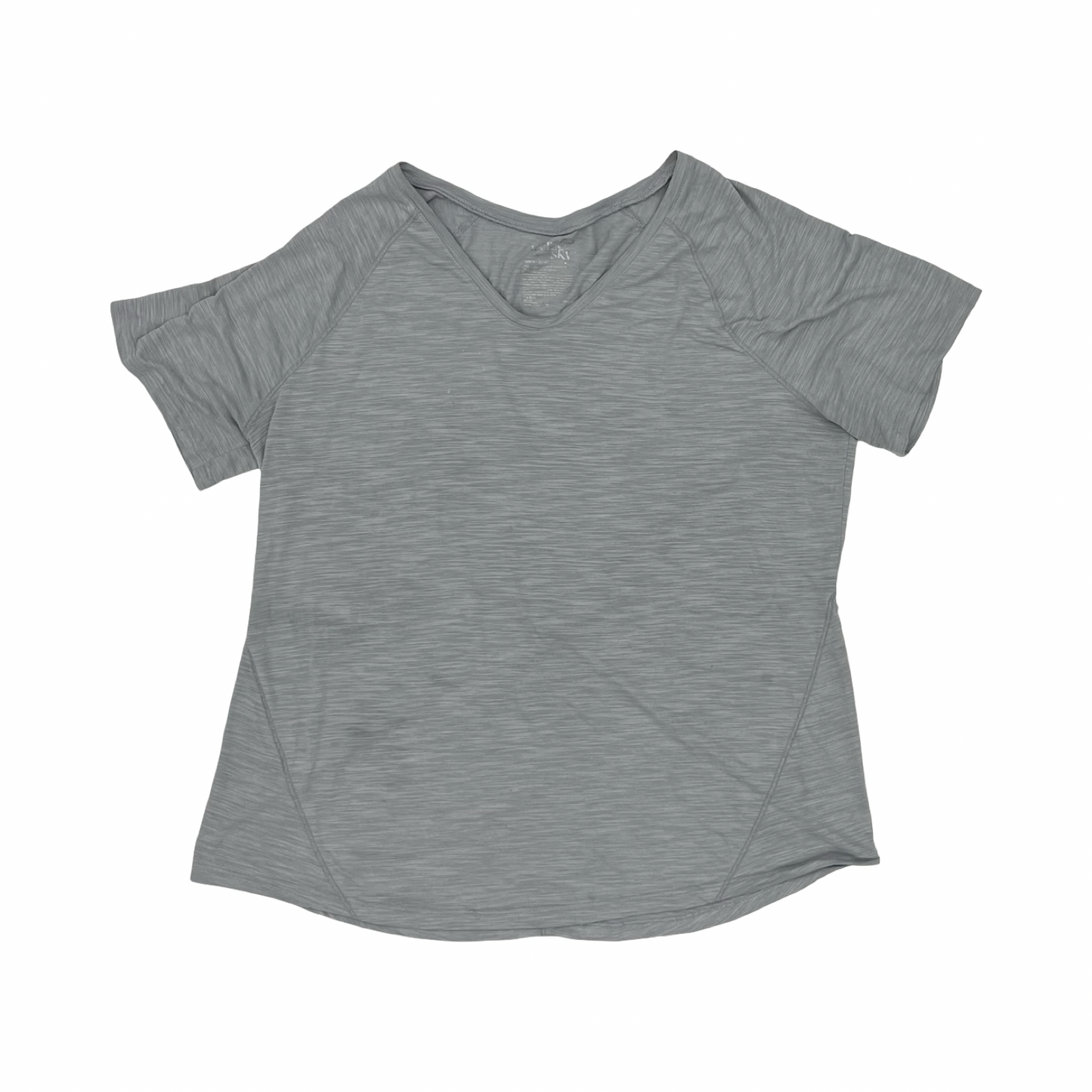 Top Ss By Terra & Sky In Grey, Size:2X