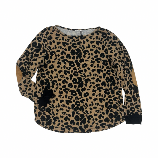 Top Ls By Pink Clover In Leopard Print, Size:Xxl