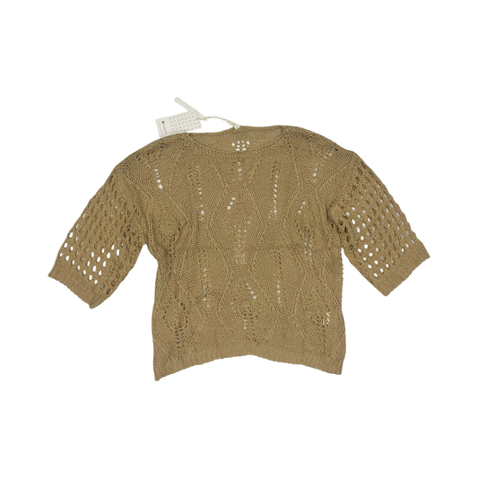 Sweater Ss By Clothes Mentor In Brown, Size:L
