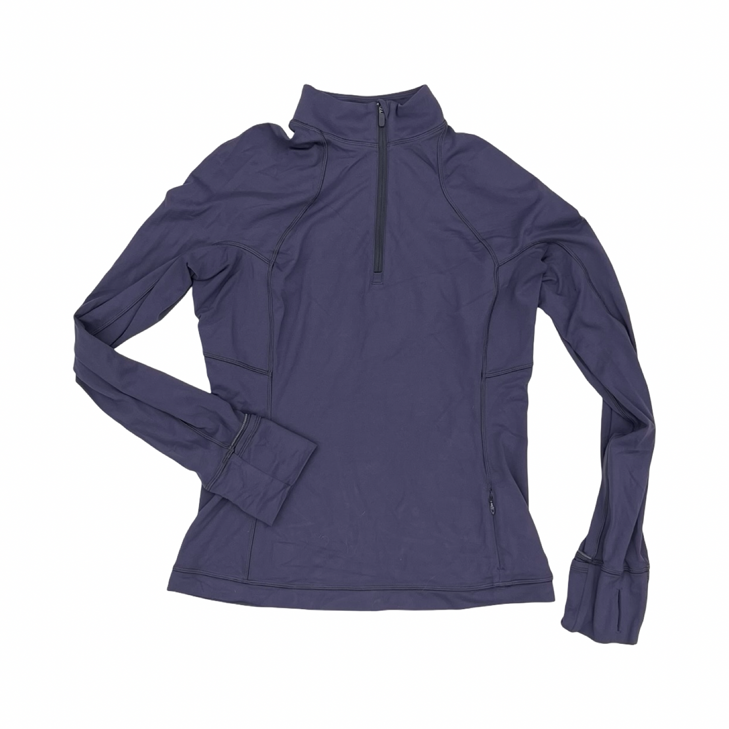 Athletic Top Ls Collar By Lululemon In Purple, Size:8