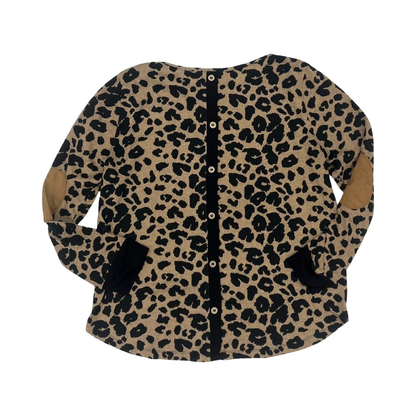 Top Ls By Pink Clover In Leopard Print, Size:Xxl