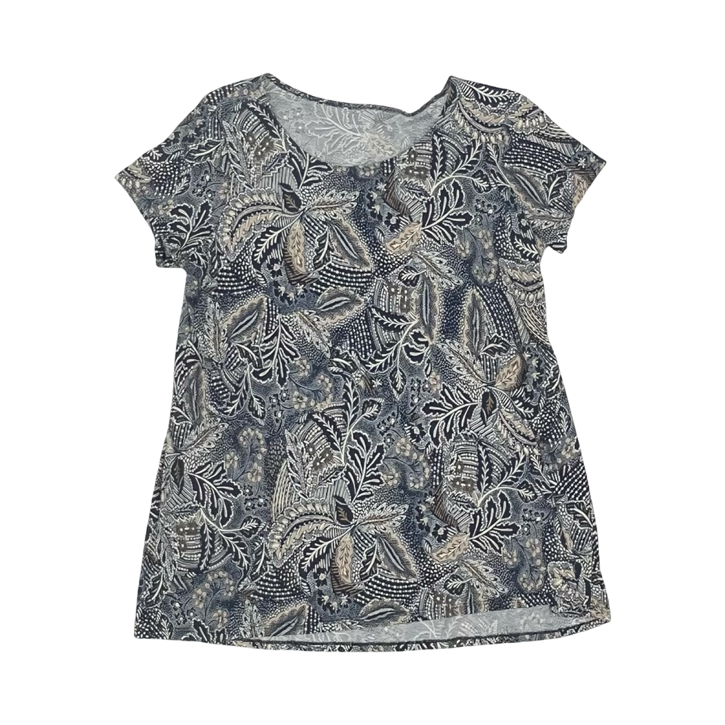 Top Ss By Pure Jill In Blue & Brown, Size:S