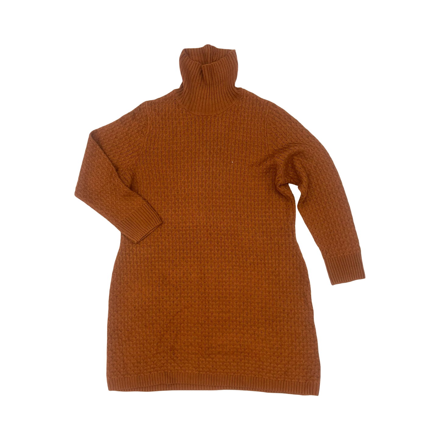 Dress Sweater By Terra & Sky In Brown, Size:L