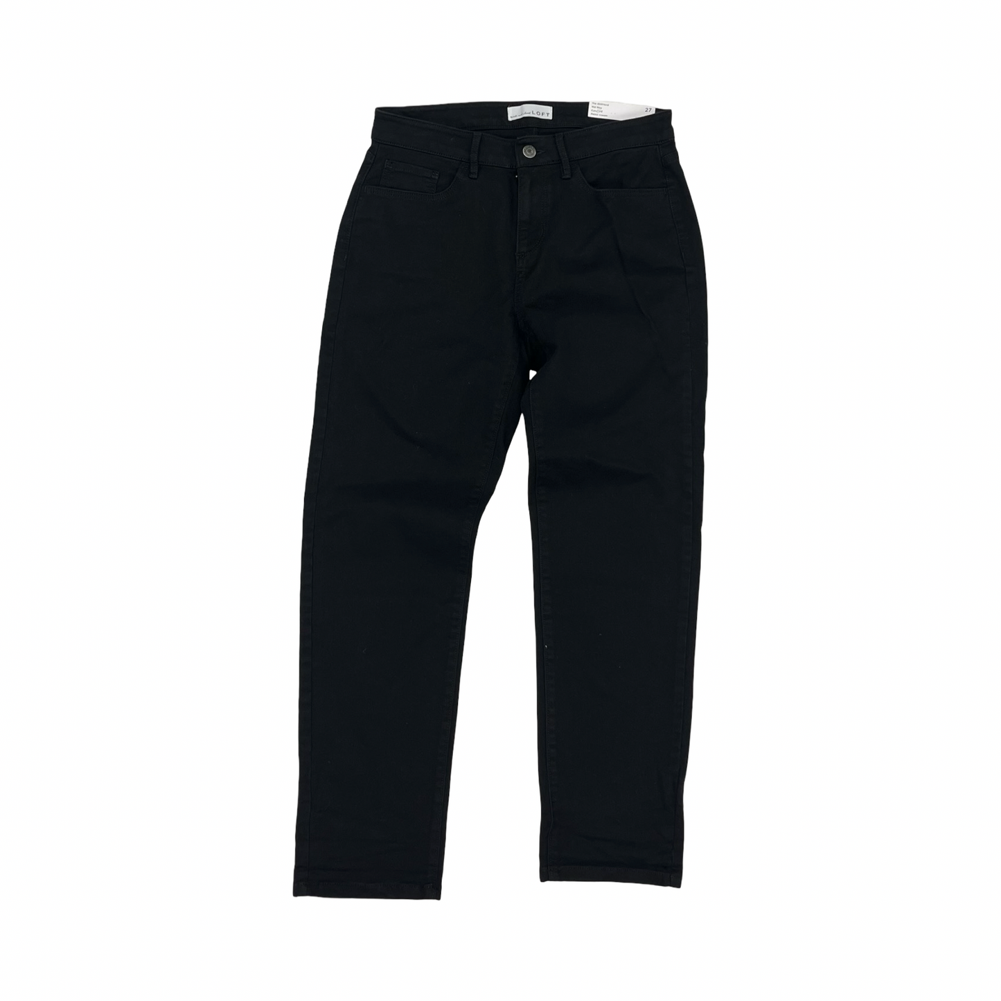 Jeans Skinny By Loft In Black Denim, Size:4