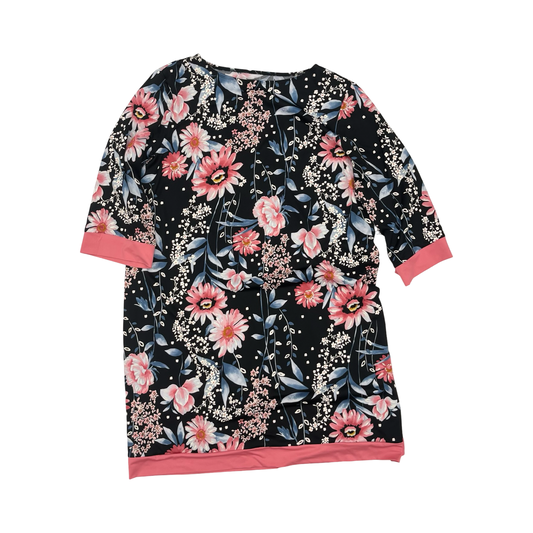 Dress Casual Short By Croft And Barrow In Floral Print, Size:Xxl