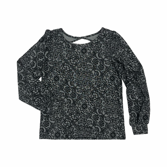 Blouse Ls By Loft In Black, Size:S