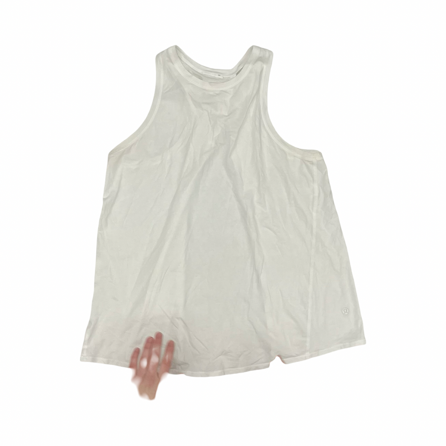 Athletic Tank Top By Lululemon In Cream, Size:M