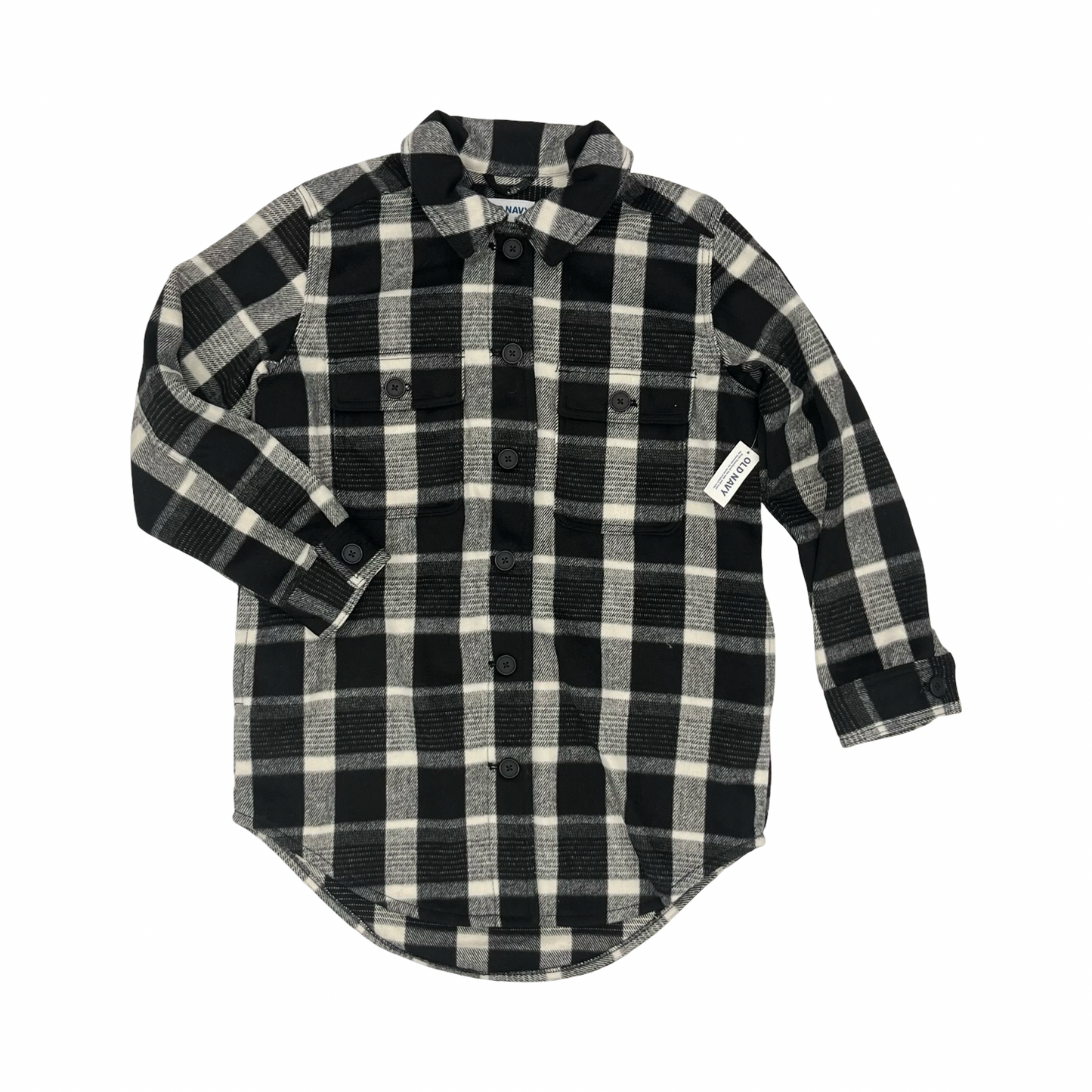 Jacket Shirt By Old Navy In Black & White, Size:S