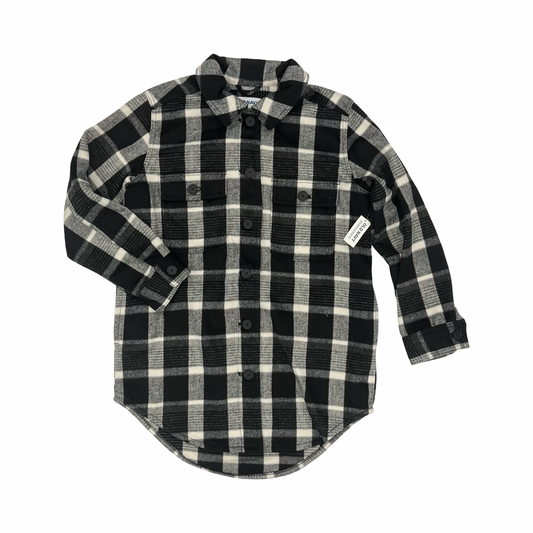 Jacket Shirt By Old Navy In Black & White, Size:S