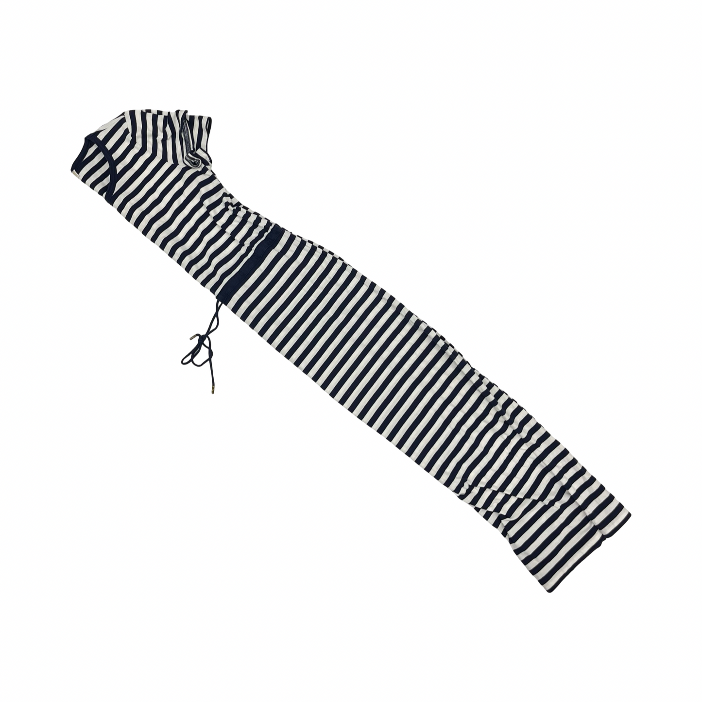 Dress Designer By Michael Kors In Blue & White, Size:M