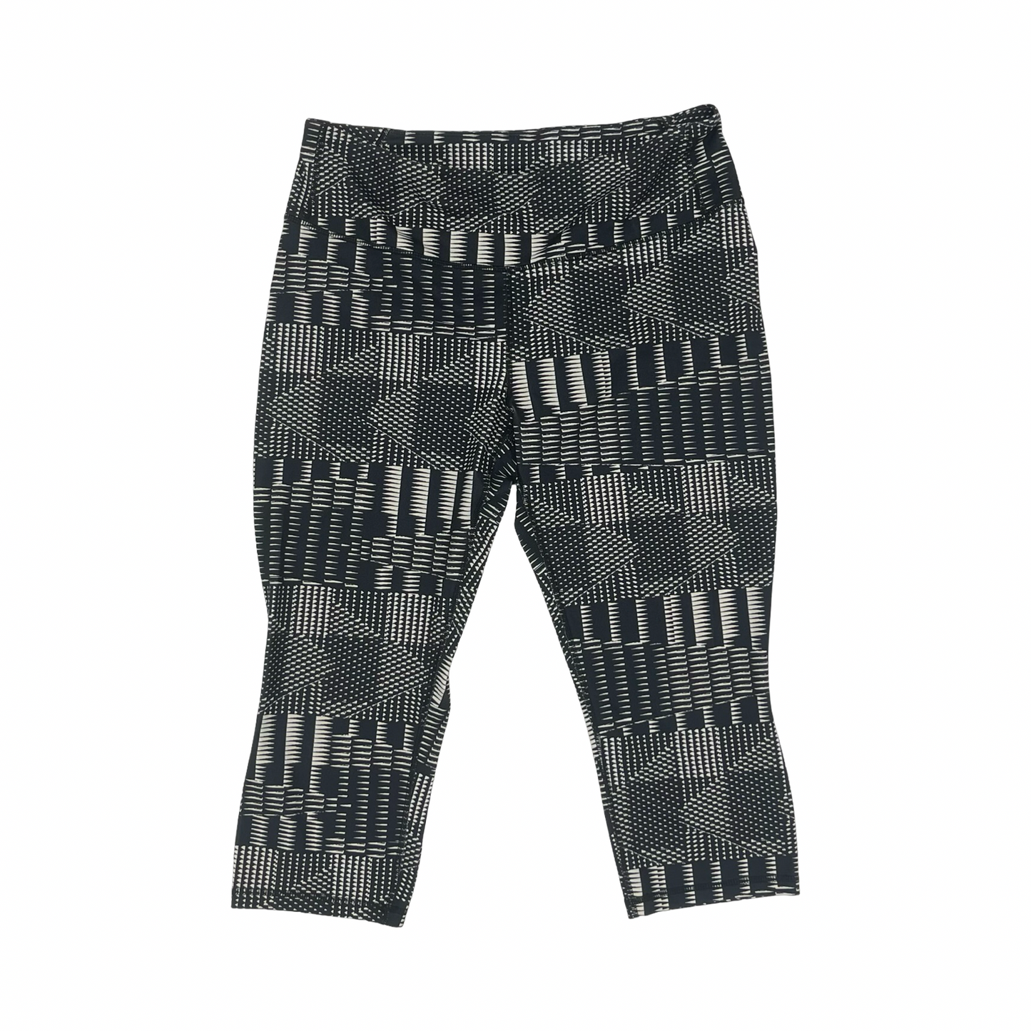 Athletic Leggings Capris By Patagonia In Black & Cream, Size:Xl
