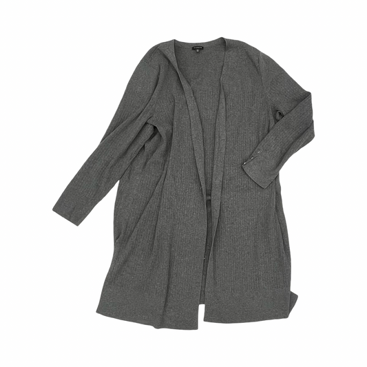 Sweater Cardigan By Talbots In Grey, Size:Xl