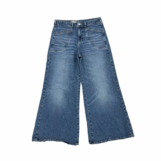 Jeans Wide Leg By Pilcro In Blue Denim, Size:8