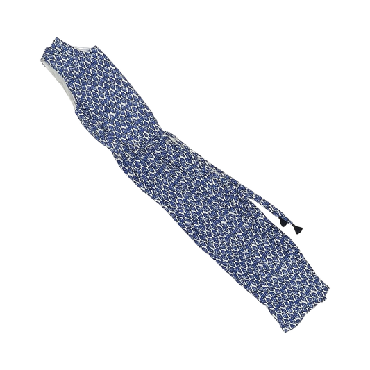 Jumpsuit By Talbots In Blue & White, Size:Xl