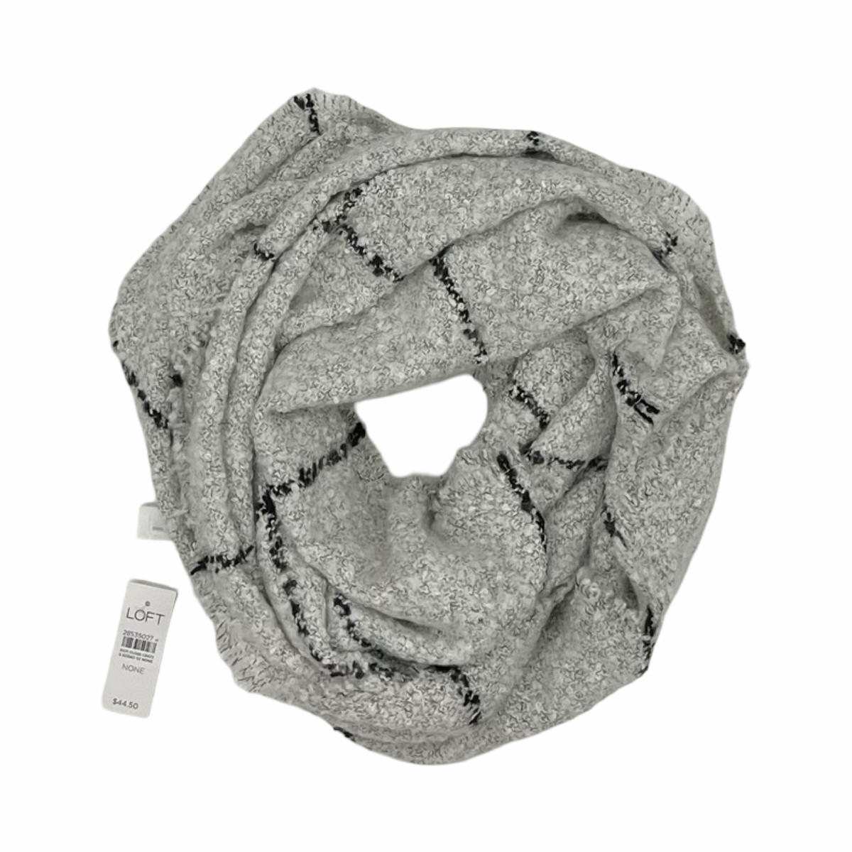 Scarf Winter By Loft In Black & Grey