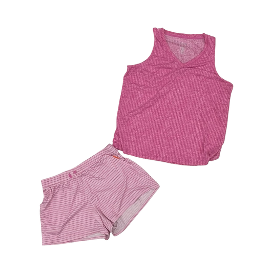 Pajamas 2Pc By Croft And Barrow In Pink & White, Size:L