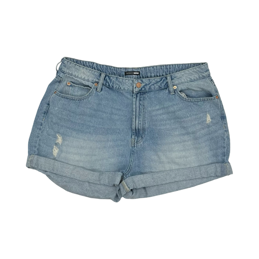 Shorts By Fashion Nova In Blue Denim, Size:16