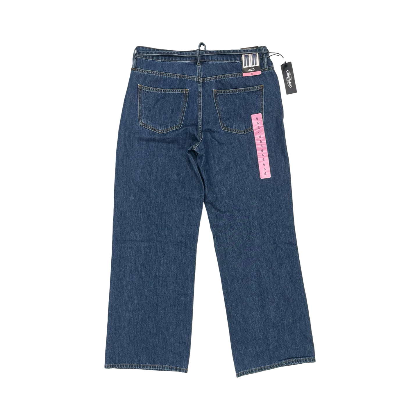 Jeans Wide Leg By Cme In Blue Denim, Size:6