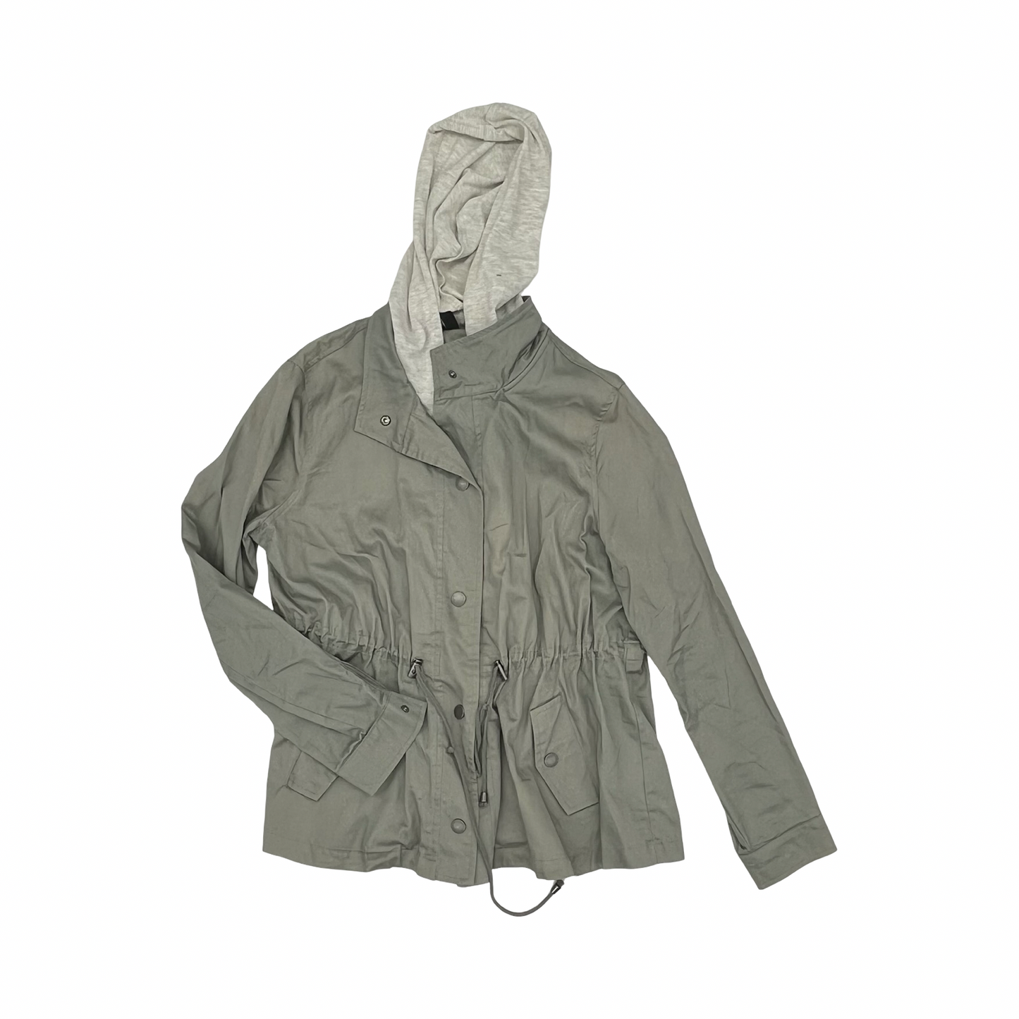 Jacket Utility By Torrid In Green & Grey, Size:M