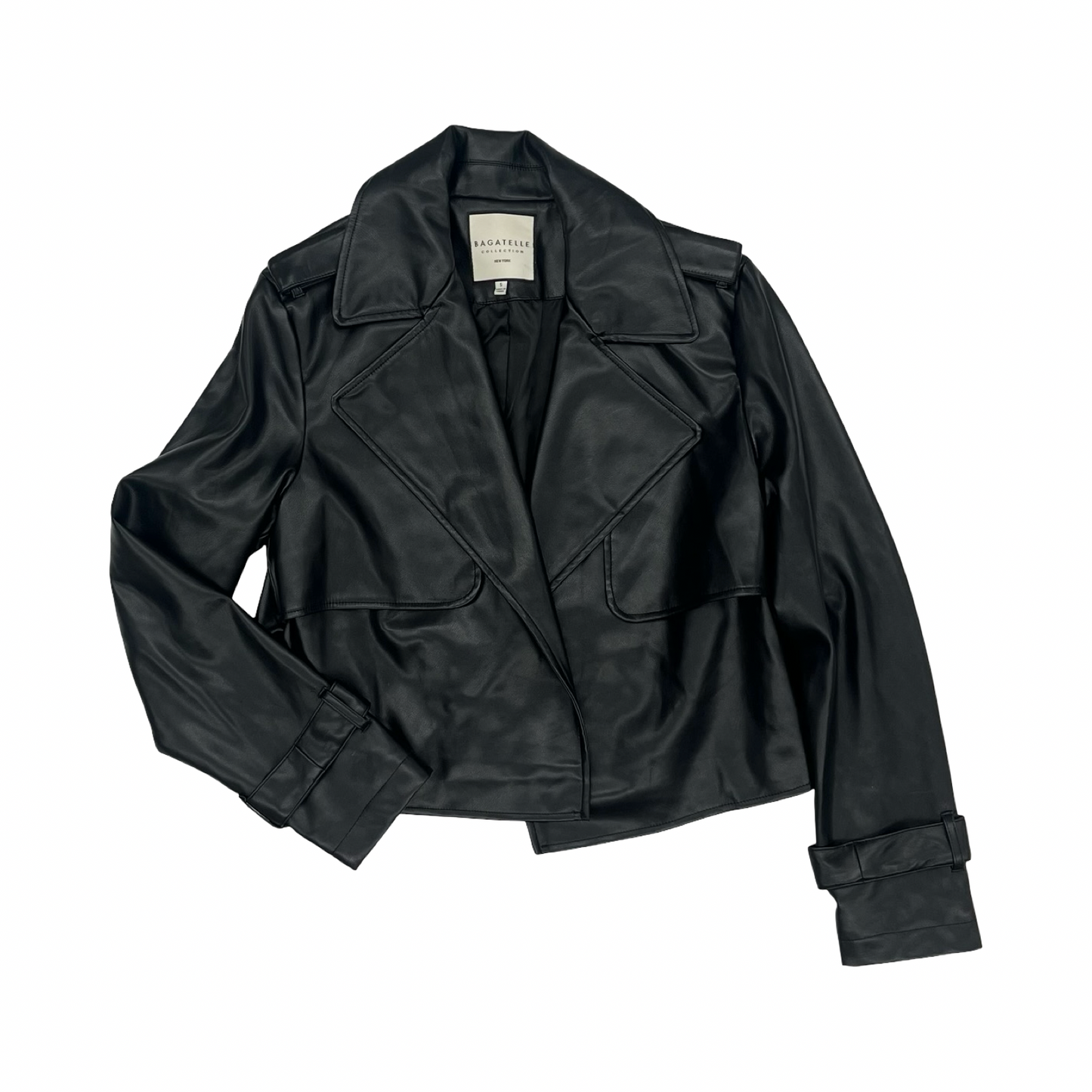 Jacket Moto By Bagatelle In Black, Size:S