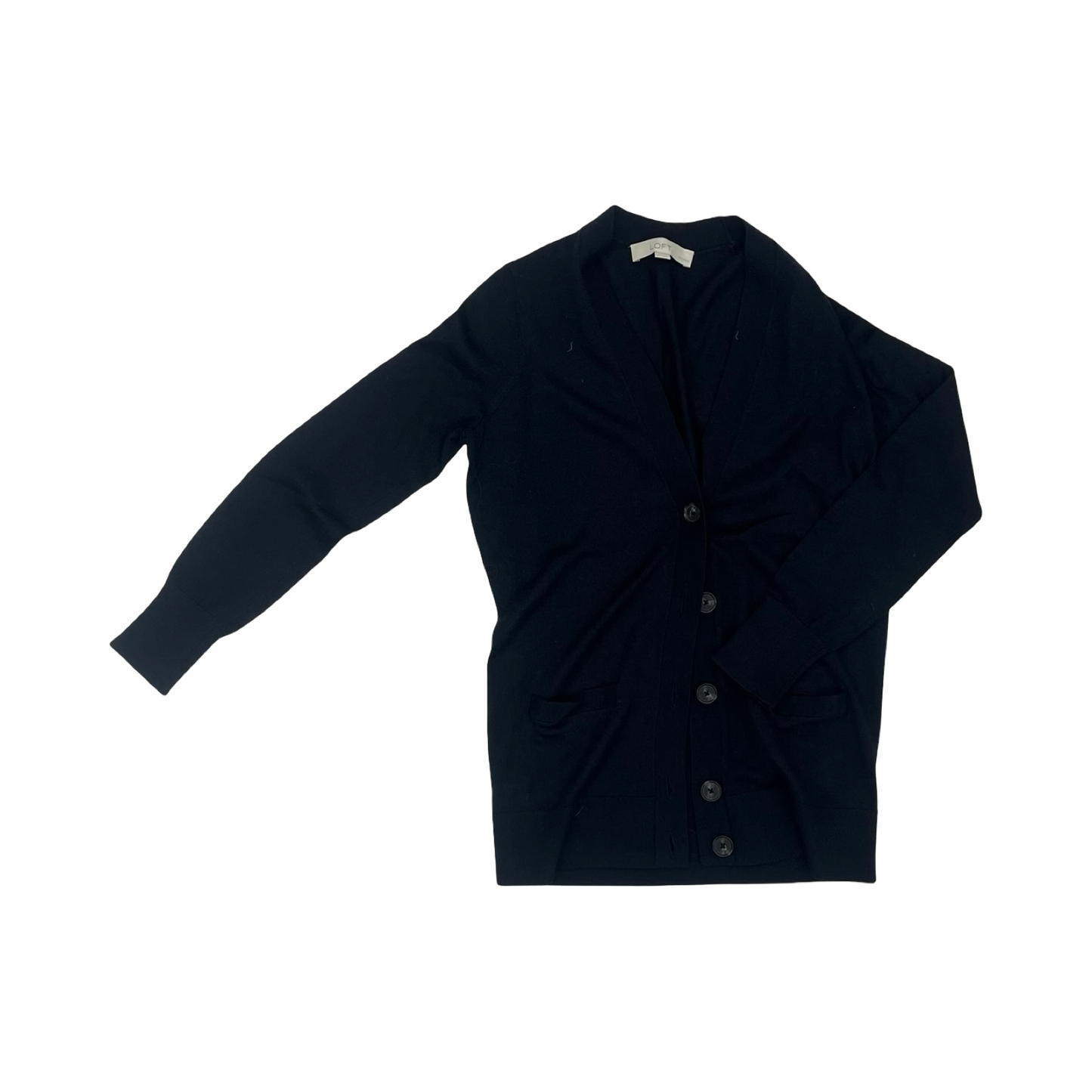 Cardigan By Loft In Navy, Size:Sp