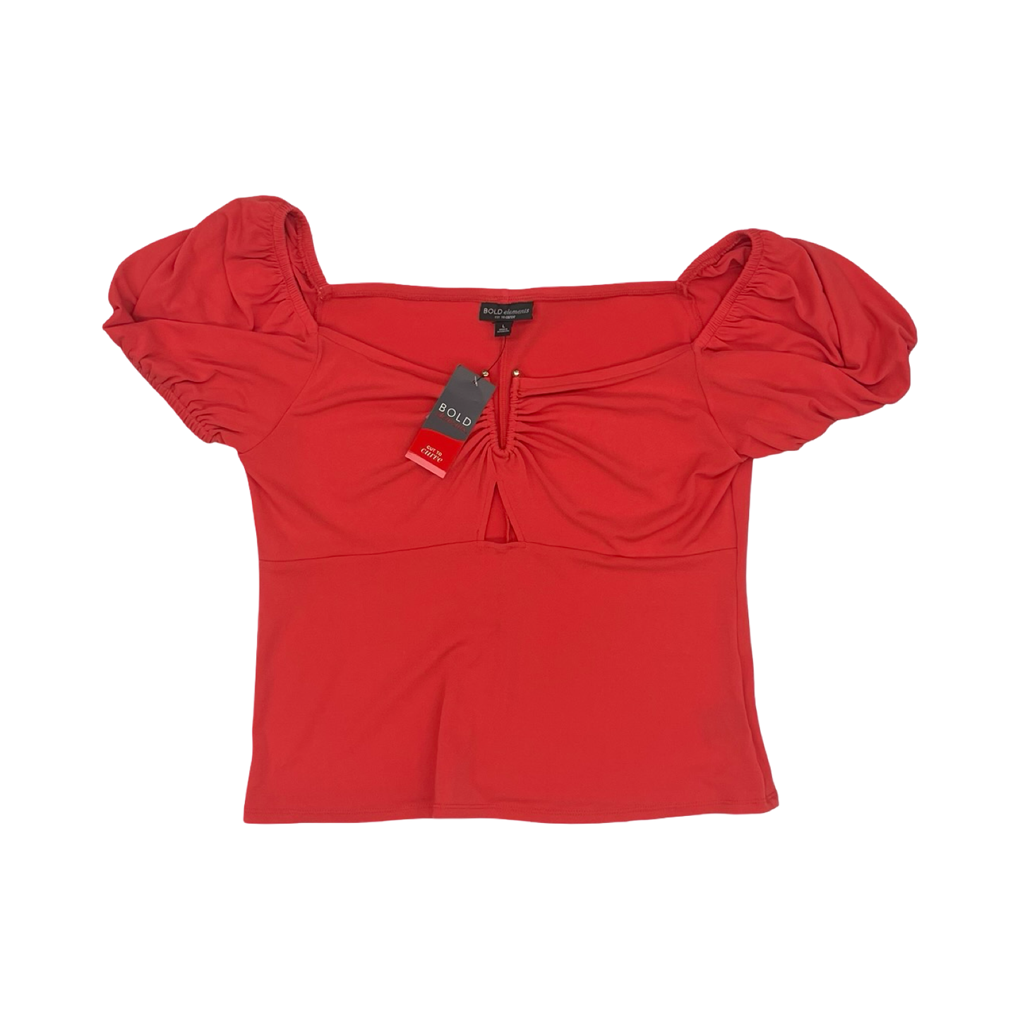 Top Ss By Bold Elements In Red, Size:L