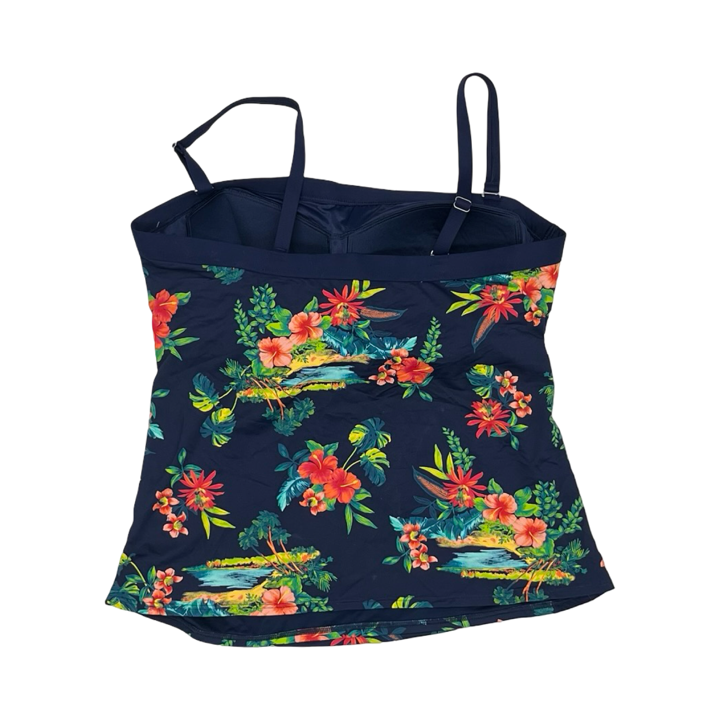 Swimsuit Top By Lands End In Navy, Size:16