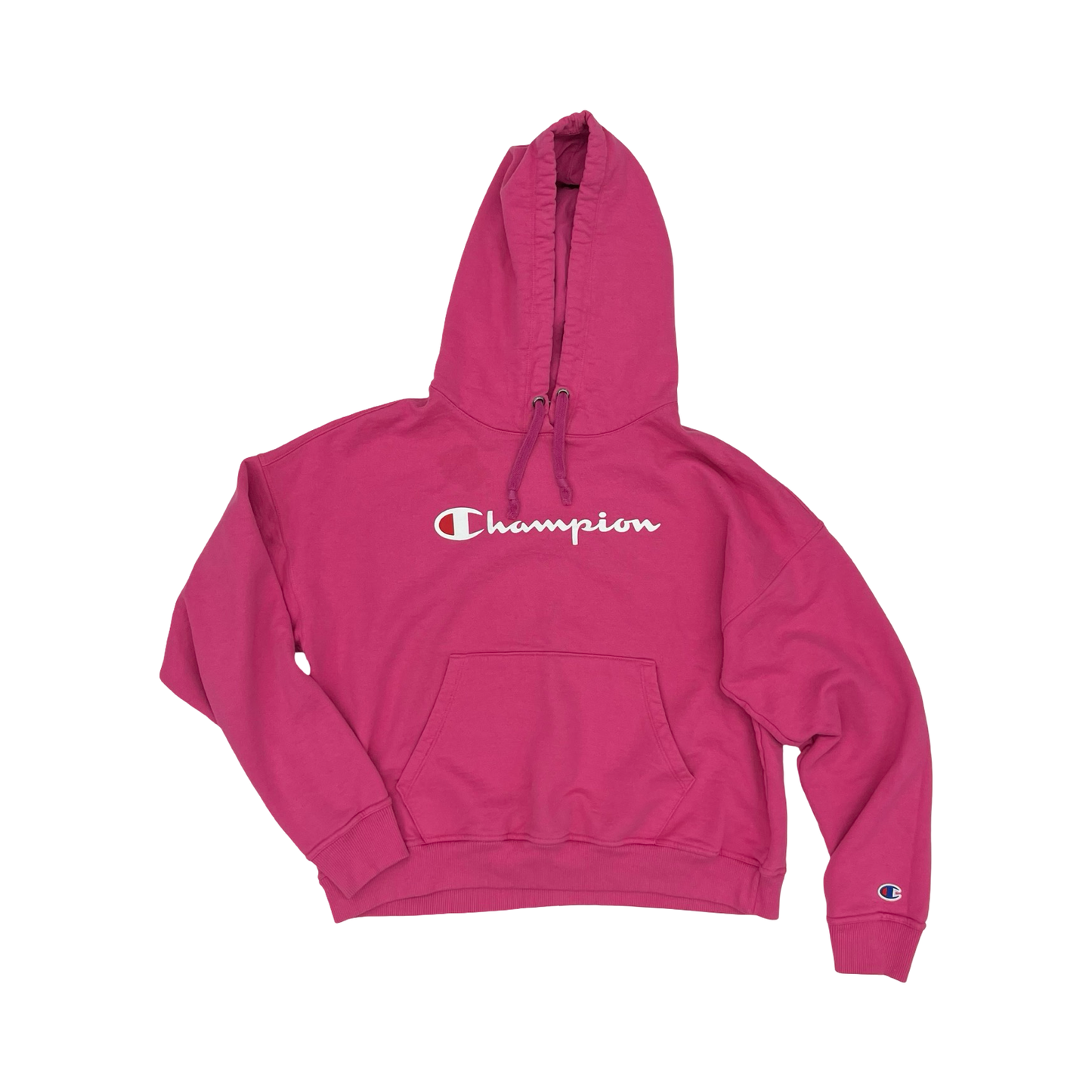Athletic Sweatshirt Hoodie By Champion In Pink, Size:M