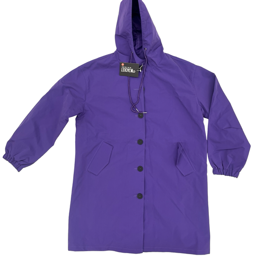 Coat Raincoat By Clothes Mentor In Purple, Size:2X