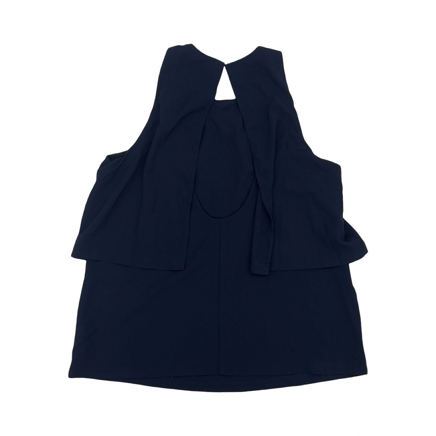 Blouse Sleeveless By Lumiere In Navy, Size:L