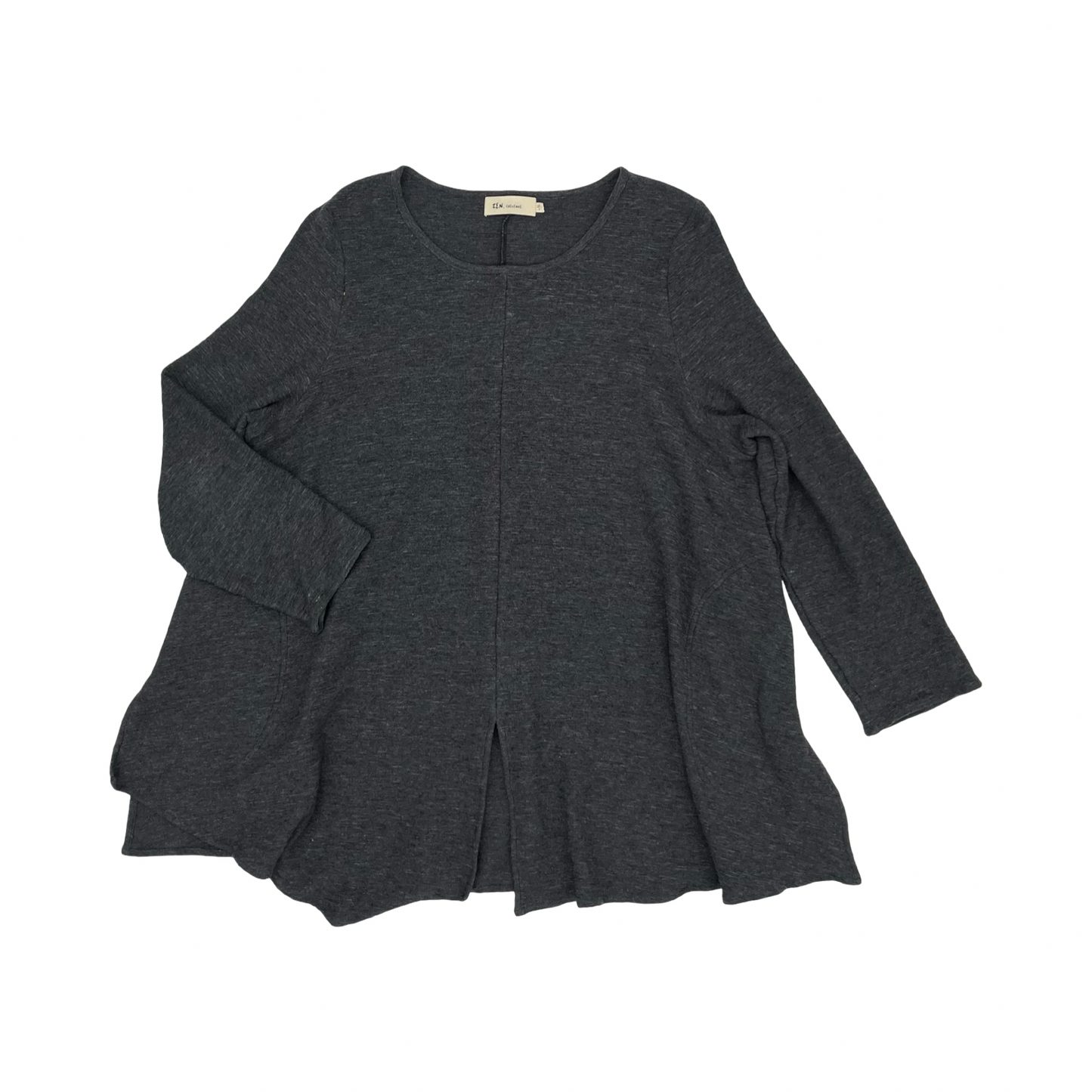 Tunic Ls By Clothes Mentor In Grey, Size:L